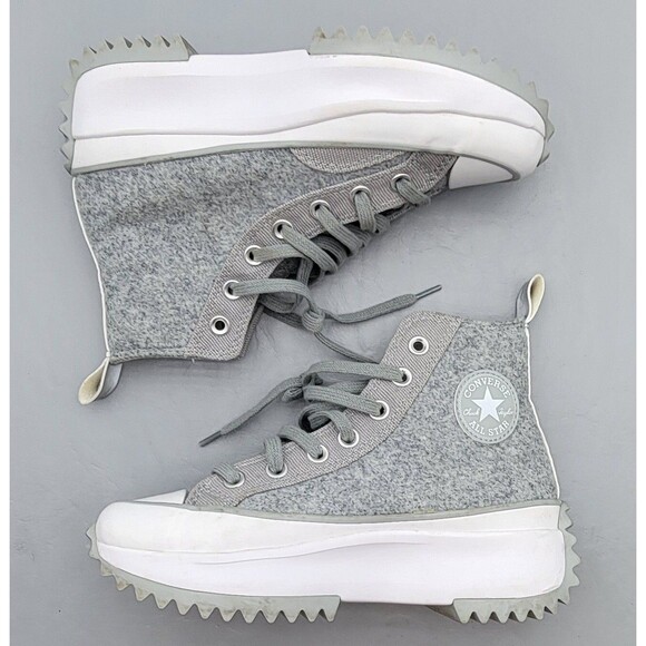 Converse Run Star Hike High Black Ice Ash Stone Women’s 5.5 / Men’s 4 - Picture 2 of 16